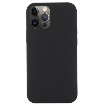 Apple iPhone 12 un Apple iPhone 12 Pro „Shell“ MagSafe cieta silikona (TPU) melns apvalks | vacins.lv