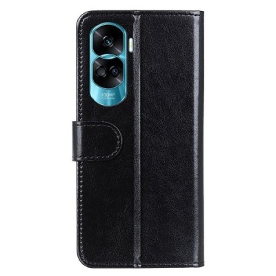 Huawei Honor 90 Lite (X50i) atvēramais ādas melns maciņš (maks) | Vacins.lv