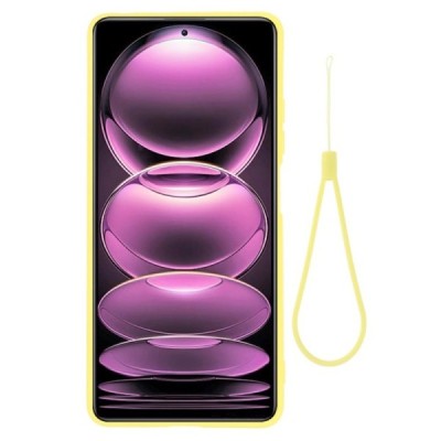 Xiaomi Redmi Note 12 Pro+ 5G Shell kieto silikono TPU geltonas dėklas - nugarėlė | Priedai.lt