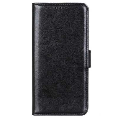 Samsung Galaxy S23 FE (Fan Edition) atvēramais ādas melns maciņš (maks) | Vacins.lv