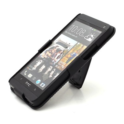 „Trīs vienā“ HTC One M7 melns apvalks / Vacins.lv