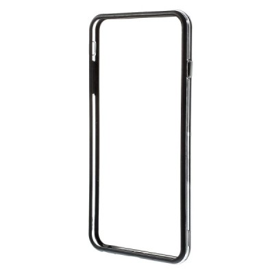 Apple iPhone 6 Plus (6s Plus) dzidrs, caurspīdīgs rāmis (sānu apmale, bamperis) - melns / Vacins.lv