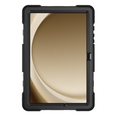 Samsung Galaxy Tab A9+ pastiprinātas aizsardzības melns (360°) apvalks, vaciņš | Vacins.lv