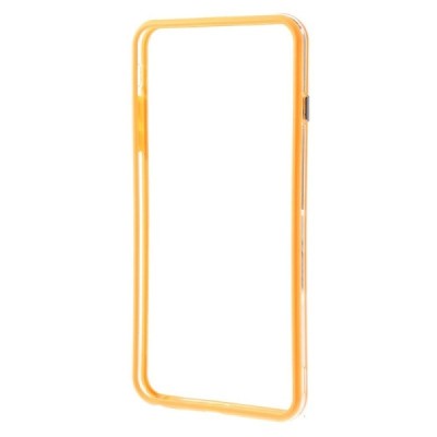 Apple iPhone 6 Plus (6s Plus) dzidrs, caurspīdīgs rāmis (sānu apmale, bamperis) - oranžs / Vacins.lv