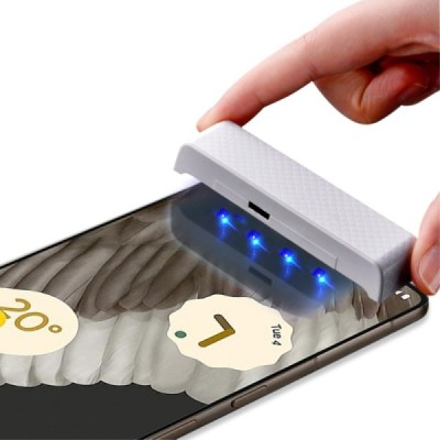 Google Pixel 7 Pro „Mocolo“ UV Light Irradiation sustiprintos apsaugos skaidrus pilnai dengiantis apsauginis ekrano stiklas | Pr