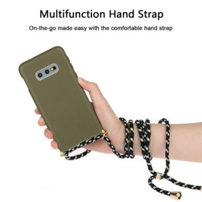 Samsung Galaxy S10e (G970) Strap cieta silikona (TPU) zaļš apvalks | Vacins.lv