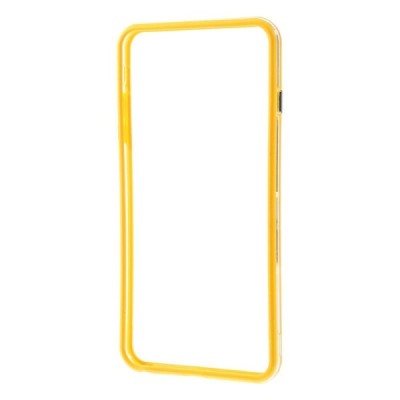 Apple iPhone 6 Plus (6s Plus) dzidrs, caurspīdīgs rāmis (sānu apmale, bamperis) - dzeltens / Vacins.lv