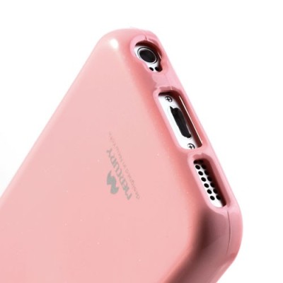 „Mercury“ Color kieto silikono (TPU) rožinis Apple iPhone 5C dėklas (dėkliukas) / Priedai.lt