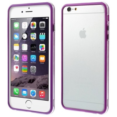 Apple iPhone 6 Plus (6s Plus) dzidrs, caurspīdīgs rāmis (sānu apmale, bamperis) - violets / Vacins.lv