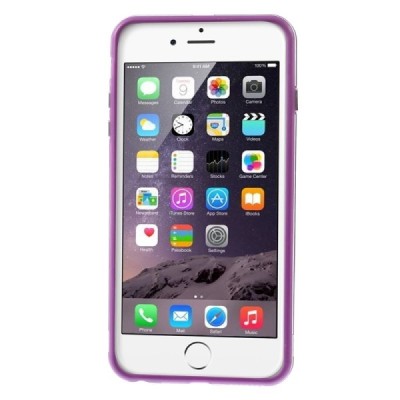 Apple iPhone 6 Plus (6s Plus) dzidrs, caurspīdīgs rāmis (sānu apmale, bamperis) - violets / Vacins.lv