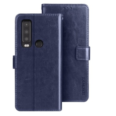 Cat S75 „IDEWEI“ atverčiamas mėlynas odinis dėklas - piniginė | Priedai.lt