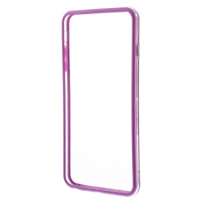 Apple iPhone 6 Plus (6s Plus) dzidrs, caurspīdīgs rāmis (sānu apmale, bamperis) - violets / Vacins.lv