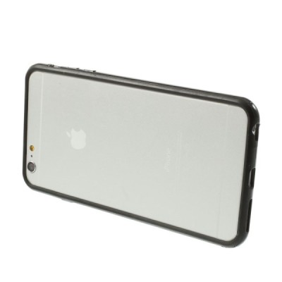 Apple iPhone 6 Plus (6s Plus) klasikinis juodas TPU rėmelis (kraštų apvadas, bamperis) / Priedai.lt