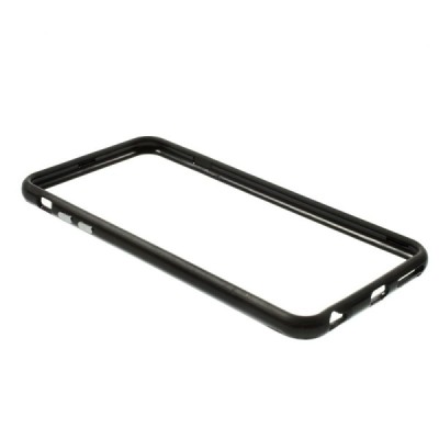 Apple iPhone 6 Plus (6s Plus) klasikinis juodas TPU rėmelis (kraštų apvadas, bamperis) / Priedai.lt