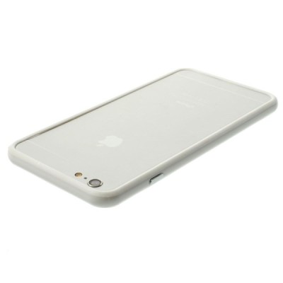 Apple iPhone 6 Plus (6s Plus) klasikinis baltas TPU rėmelis (kraštų apvadas, bamperis) / Priedai.lt