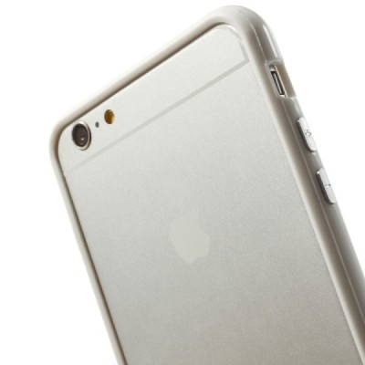 Apple iPhone 6 Plus (6s Plus) klasikinis baltas TPU rėmelis (kraštų apvadas, bamperis) / Priedai.lt