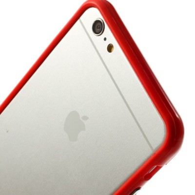 Apple iPhone 6 Plus (6s Plus) klasikinis raudonas TPU rėmelis (kraštų apvadas, bamperis) / Priedai.lt