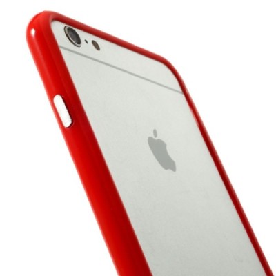 Apple iPhone 6 Plus (6s Plus) klasikinis raudonas TPU rėmelis (kraštų apvadas, bamperis) / Priedai.lt
