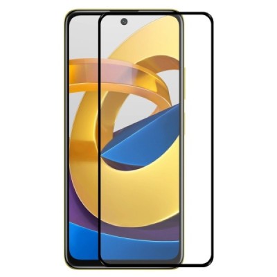 Xiaomi Poco M4 Pro 5G (Redmi Note 11 5G) „Hat-Prince“ 9H Tempered Glass sustiprintos apsaugos juodas pilnai dengiantis apsaugini