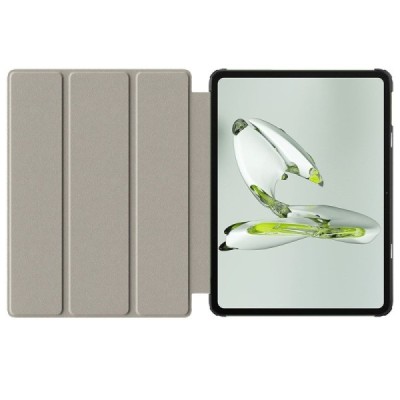 OnePlus Pad Go (Oppo Pad Air 2) atverčiamas juodas odinis dėklas - knygutė | Priedai.lt