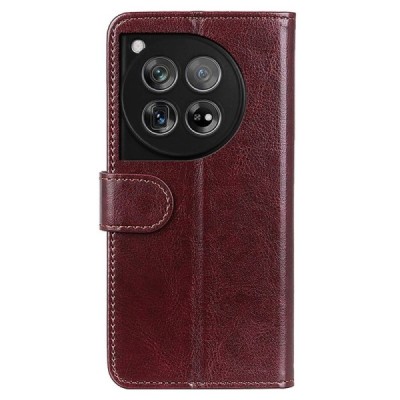 OnePlus 12 atvēramais ādas brūns maciņš, grāmata (maks) | Vacins.lv