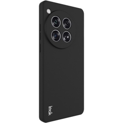 OnePlus 12 „Imak“ cieta silikona (TPU) melns apvalks | vacins.lv