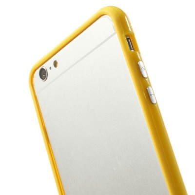 Apple iPhone 6 Plus (6s Plus) klasikinis geltonas TPU rėmelis (kraštų apvadas, bamperis) / Priedai.lt
