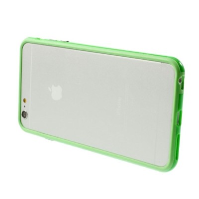 Apple iPhone 6 Plus (6s Plus) klasiskais balts cieta silikona rāmis (sānu apmale, bamperis) / Vacins.lv