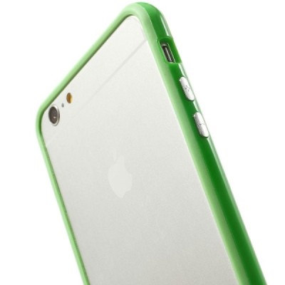 Apple iPhone 6 Plus (6s Plus) klasiskais balts cieta silikona rāmis (sānu apmale, bamperis) / Vacins.lv