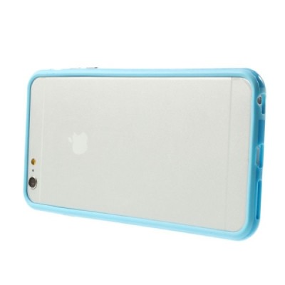 Apple iPhone 6 Plus (6s Plus) klasiskais zils cieta silikona rāmis (sānu apmale, bamperis) / Vacins.lv