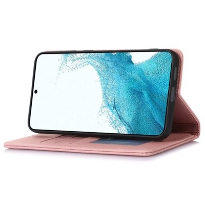 Samsung Galaxy S24+ (SM-S926) „Split“ sērijas rozs atvērams maciņš, maks | Vacins.lv