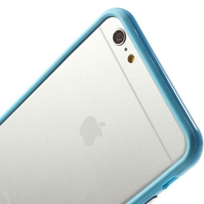 Apple iPhone 6 Plus (6s Plus) klasiskais zils cieta silikona rāmis (sānu apmale, bamperis) / Vacins.lv