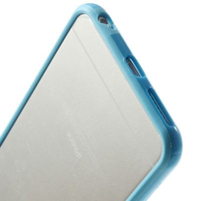 Apple iPhone 6 Plus (6s Plus) klasiskais zils cieta silikona rāmis (sānu apmale, bamperis) / Vacins.lv