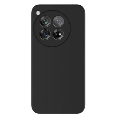 OnePlus 12 Shell cieta silikona (TPU) apvalks - melns | vacins.lv