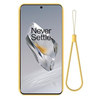 OnePlus 12 Shell cieta silikona (TPU) apvalks - dzeltens | vacins.lv