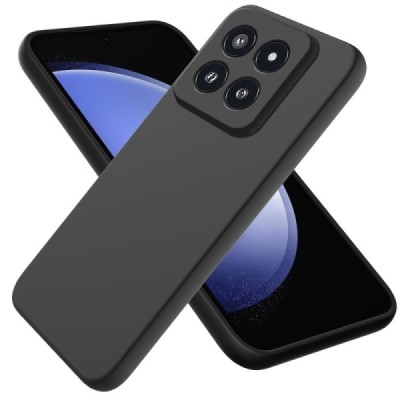 Xiaomi 14 Pro Shell cieta silikona (TPU) apvalks - melns | vacins.lv