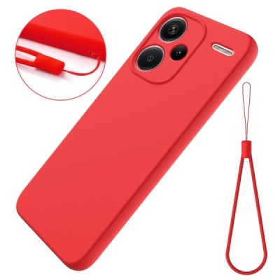 Xiaomi Redmi Note 13 Pro+ 5G Shell cieta silikona (TPU) apvalks - sarkans | vacins.lv