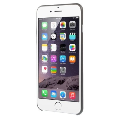 Ploniausias pasaulyje plastikinis skaidrus Apple iPhone 6 (6s) juodas dėklas - nugarėlė / Priedai.lt