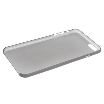 Ploniausias pasaulyje plastikinis skaidrus Apple iPhone 6 (6s) juodas dėklas - nugarėlė / Priedai.lt