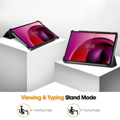 Lenovo Tab M11 (TB330FU) atvēramais melns maciņš | Vacins.lv