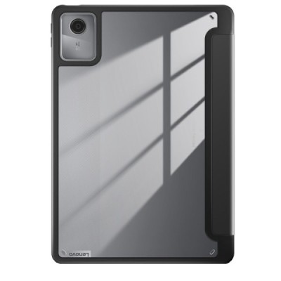 Lenovo Tab M11 (Xiaoxin Pad 11 2024) „Deluxe“ atvēramais melns maciņš | Vacins.lv