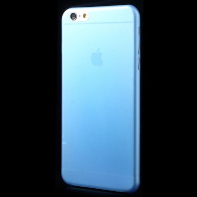 Ploniausias pasaulyje plastikinis skaidrus Apple iPhone 6 Plus (6s Plus) mėlynas dėklas - nugarėlė / Priedai.lt