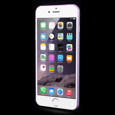 Ploniausias pasaulyje plastikinis skaidrus Apple iPhone 6 Plus (6s Plus) violetinis dėklas - nugarėlė / Priedai.lt
