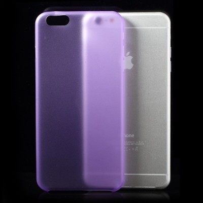 Ploniausias pasaulyje plastikinis skaidrus Apple iPhone 6 Plus (6s Plus) violetinis dėklas - nugarėlė / Priedai.lt