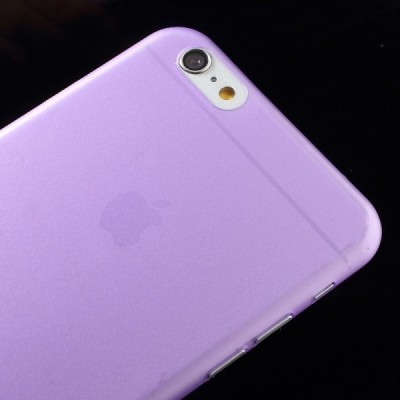 Ploniausias pasaulyje plastikinis skaidrus Apple iPhone 6 Plus (6s Plus) violetinis dėklas - nugarėlė / Priedai.lt