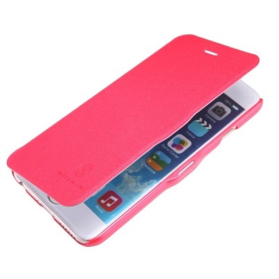 Apple iPhone 6 Plus (6s Plus) „Nillkin“ Fresh atvēramais sarkans futrālis / Vacins.lv