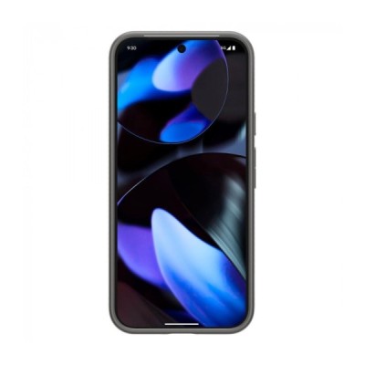 Google Pixel 9 (Pixel 9 Pro) „Spigen“ Liquid Air melns cieta silikona apvalks | vacins.lv