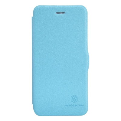 Nillkin Fresh Apple iPhone 6 Plus (6s Plus) atverčiamas mėlynas odinis dėklas - knygutė / Priedai.lt