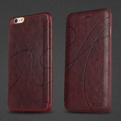 „Kalaideng“ Oscar atverčiamas raudonas odinis Apple iPhone 6 Plus (6s Plus) dėklas / Priedai.lt