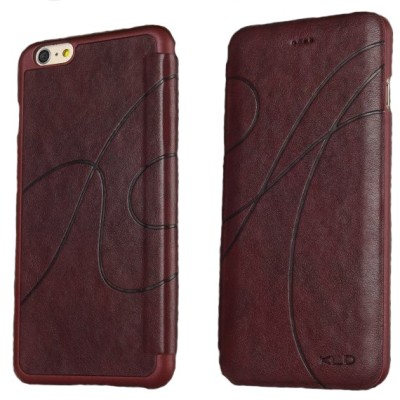 „Kalaideng“ Oscar atverčiamas raudonas odinis Apple iPhone 6 Plus (6s Plus) dėklas / Priedai.lt